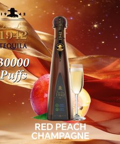 Solaris Tequila Don Leon 1942 30000 30K Puffs Rechargeable Battery Display Disposable Vape in Red Peach Champagne flavor