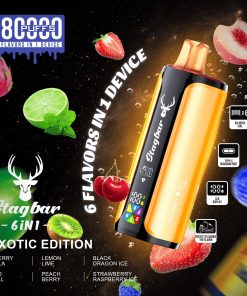 Stag Bar 6in1 180000 180K Puffs Rechargeable LED Display Disposable Vape EU Warehouse in eu stag bar 6in1 180000 180k exotic edition flavor