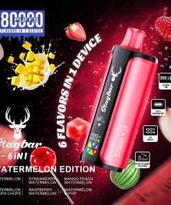 Stag Bar 6in1 180000 180K Puffs Rechargeable LED Display Disposable Vape EU Warehouse in eu stag bar 6in1 180000 180k watermelon edition flavor