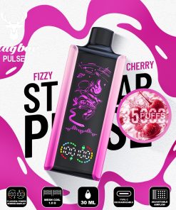 Stag Bar Pulse 35000 35K Puffs Full LED Display Disposable Vape EU Warehouse in Fizzy Cherry flavor