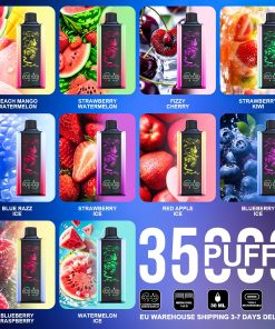 Stag Bar Pulse 35000 35K Puffs Full LED Display Disposable Vape EU Warehouse flavor options image