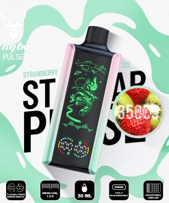 Stag Bar Pulse 35000 35K Puffs Full LED Display Disposable Vape EU Warehouse in Strawberry Ice flavor