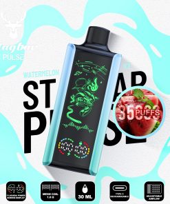 Stag Bar Pulse 35000 35K Puffs Full LED Display Disposable Vape EU Warehouse in Watermelon Ice flavor
