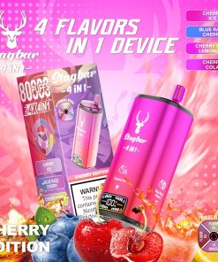 Stag Bar 4in1 80000 80K Puffs Rechargeable LCD Display Disposable Vape EU Warehouse in Cherry Ice & Blue Razz Cherry & Cherry Peach Lemonade & Cherry Cola