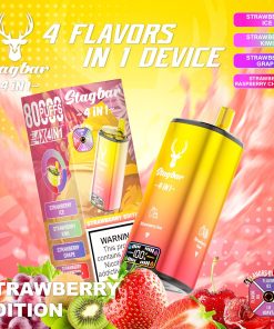 Stag Bar 4in1 80000 80K Puffs Rechargeable LCD Display Disposable Vape EU Warehouse product detail image