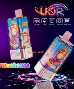 UOR 120000 120k Puffs 4 in 1 Flavors LED Display Disposable Vape EU Warehouse in Blueberry Ice&Peach Ice&Rainbow Candy&Lemon Sour Orange flavor