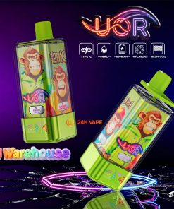 UOR 120000 120k Puffs 4 in 1 Flavors LED Display Disposable Vape EU Warehouse in Energy Drink&Blueberry Watermelon&Sour Apple Raspberry&Gummy Bear flavor