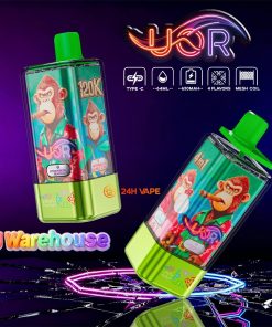 UOR 120000 120k Puffs 4 in 1 Flavors LED Display Disposable Vape EU Warehouse in Strawberry Mango&Watermelon Bubble Gum&Red Mojito&Love 66 flavor