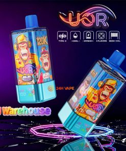 UOR 120000 120k Puffs 4 in 1 Flavors LED Display Disposable Vape EU Warehouse in Strawberry Watermelon&Black Ice&Triple Melon&Cranberry Grape flavor