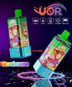 UOR 120000 120k Puffs 4 in 1 Flavors LED Display Disposable Vape EU Warehouse in Watermelon Ice&Blueberry Cherry&Summer Time&Sour Mango Pineapple flavor
