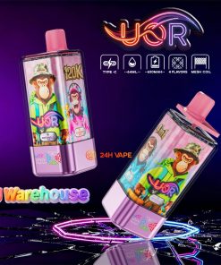 UOR 120000 120k Puffs 4 in 1 Flavors LED Display Disposable Vape EU Warehouse in Watermelon Ice&Blueberry Mint&Fuji Apple Ice&Lime Romance flavor