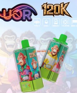 UOR 120000 120K Puffs 4 in 1 Flavors Rechargeable LED Display Disposable Vape in Strawberry Mango / Watermelon Bubble Gum / Red Mojito / Love 66 flavor