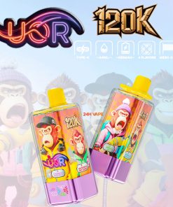 UOR 120000 120K Puffs 4 in 1 Flavors Rechargeable LED Display Disposable Vape product detail image