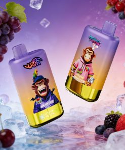 UOR Twins 80000 80k Puffs Double Flavor LED Display Disposable Vape in Grape Ice & Triple Berry Ice flavor