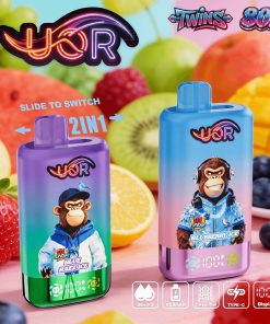 UOR Twins 80000 80k Puffs Double Flavor LED Display Disposable Vape product image