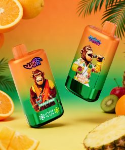 UOR Twins 80000 80k Puffs Double Flavor LED Display Disposable Vape in Orange Soda & Tropical Fruit flavor