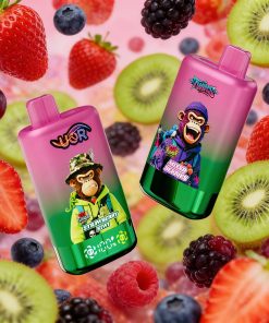 UOR Twins 80000 80k Puffs Double Flavor LED Display Disposable Vape in Strawberry Kiwi & Mixed Berries flavor