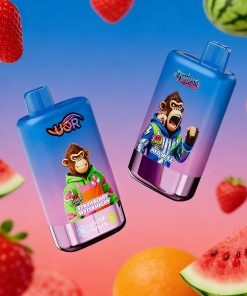 UOR Twins 80000 80k Puffs Double Flavor LED Display Disposable Vape in Strawberry Watermelon & Red Bull flavor