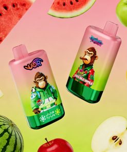 UOR Twins 80000 80k Puffs Double Flavor LED Display Disposable Vape in Watermelon Ice & Double Apple flavor
