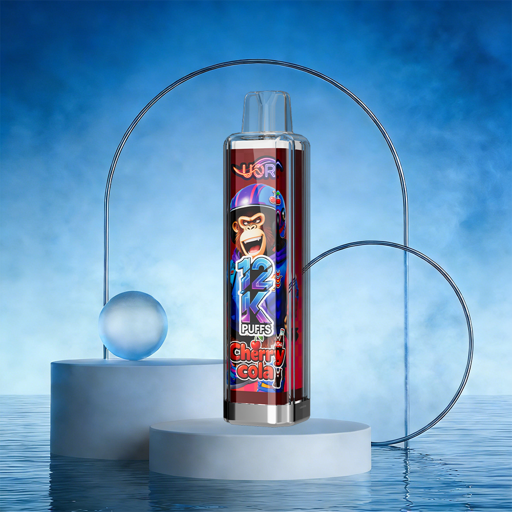UOR Crystal 12000 12K Puffs Puffs Rechargeable Disposable Vape EU Warehouse in Cherry Cola flavor