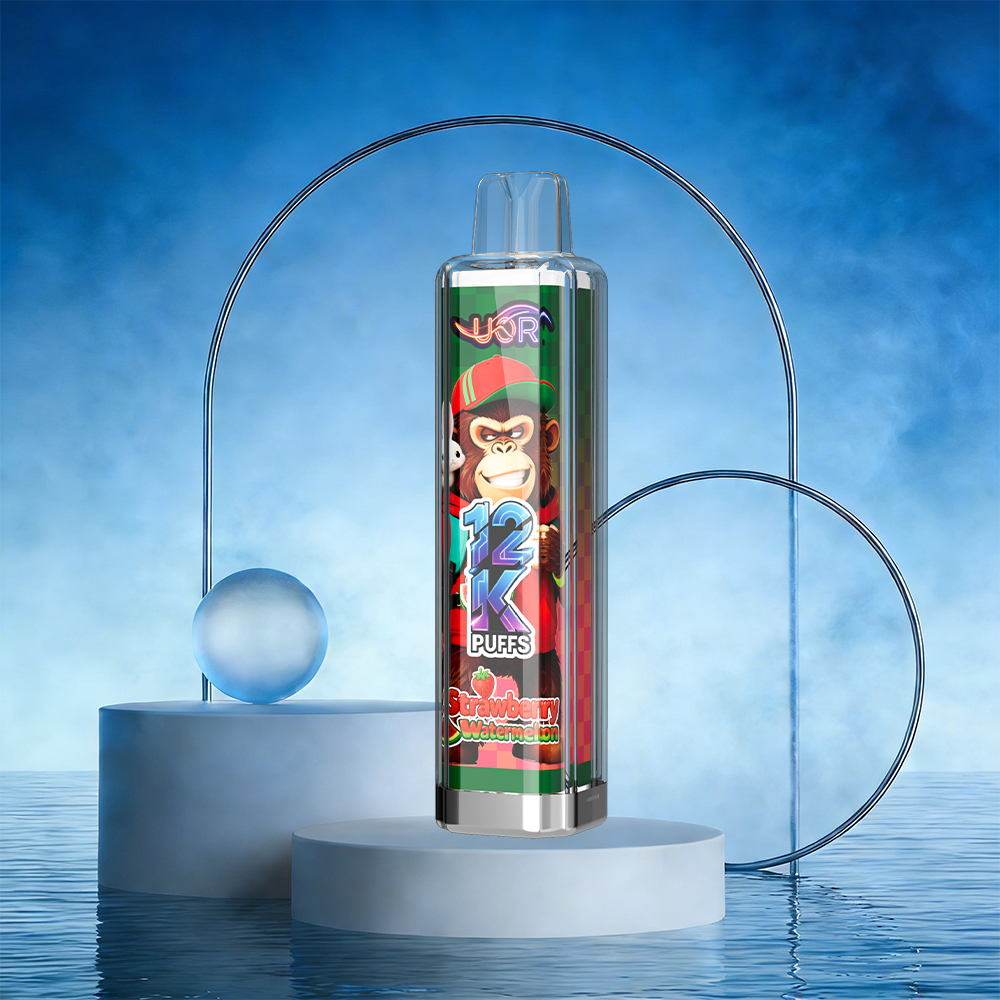 UOR Crystal 12000 12K Puffs Puffs Rechargeable Disposable Vape EU Warehouse in Strawberry Watermelon flavor