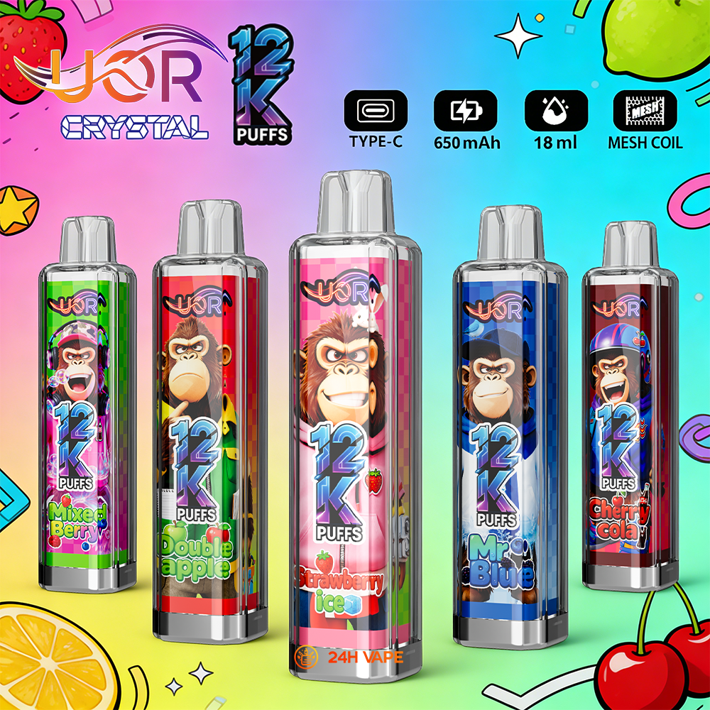 UOR Crystal 12000 12K Puffs Rechargeable LED Light Disposable product image