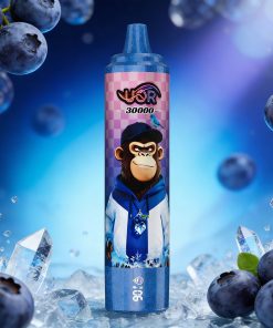 UOR Tornado 30000 30K Puffs LED Display Rechargeable Disposable Vape EU Warehouse in Blueberry Ice flavor