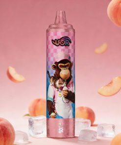UOR Tornado 30000 30K Puffs LED Display Rechargeable Disposable Vape EU Warehouse in Peach Ice flavor
