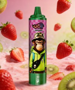 UOR Tornado 30000 30K Puffs LED Display Rechargeable Disposable Vape EU Warehouse in Strawberry Kiwi flavor
