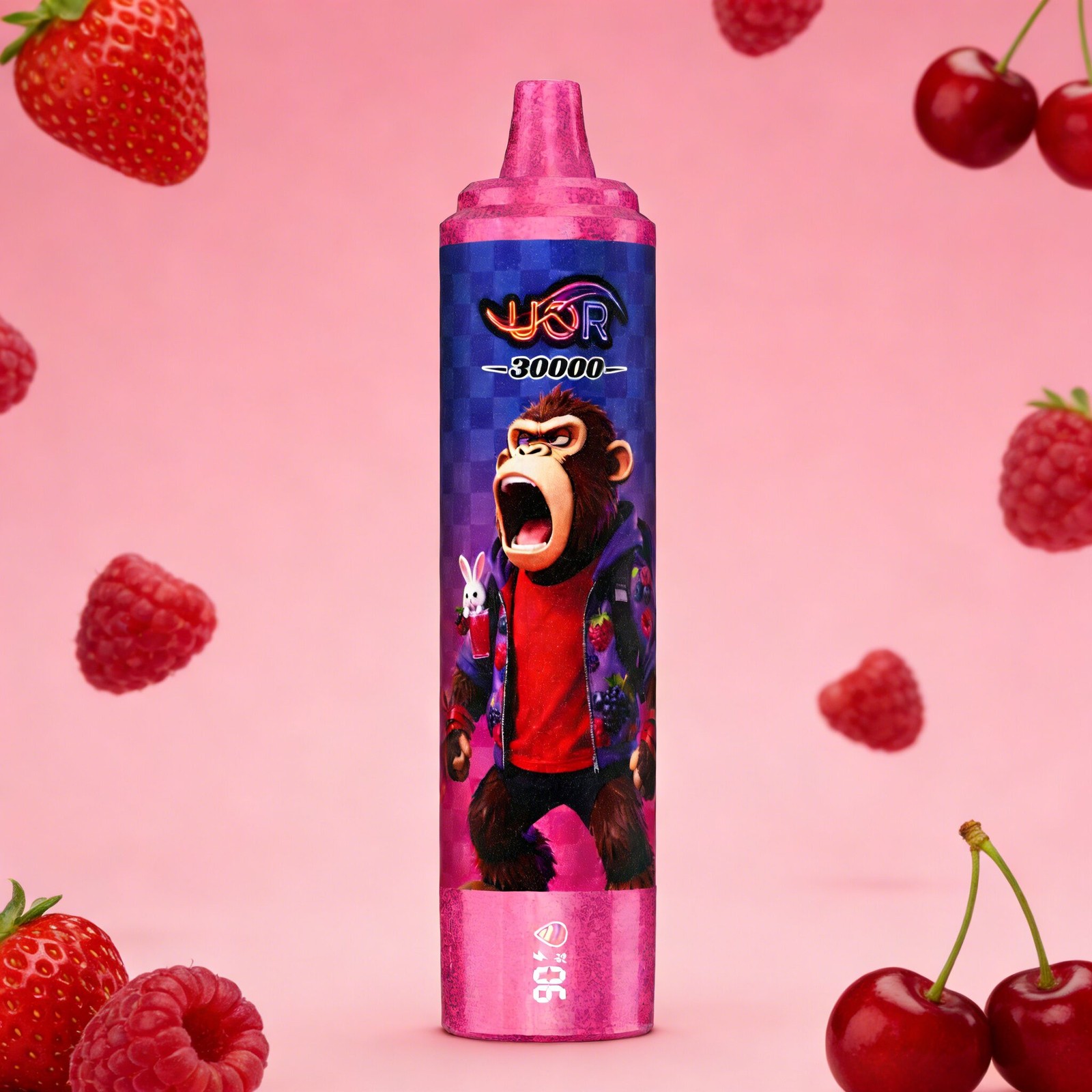 UOR Tornado 30000 30K Puffs LED Display Rechargeable Disposable Vape EU Warehouse in Strawberry Raspberry Cherry flavor
