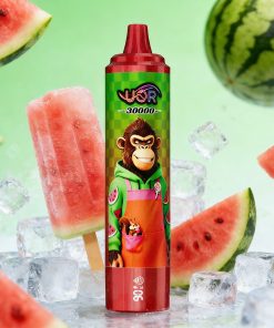UOR Tornado 30000 30K Puffs LED Display Rechargeable Disposable Vape EU Warehouse in Watermelon Ice flavor