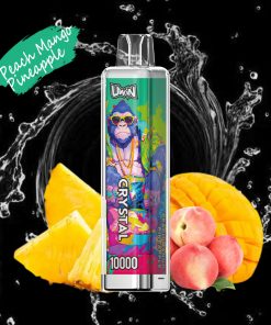 Uwin Crystal 10000 10K Puffs Disposable Vape Edition in 10. Peach Ice flavor