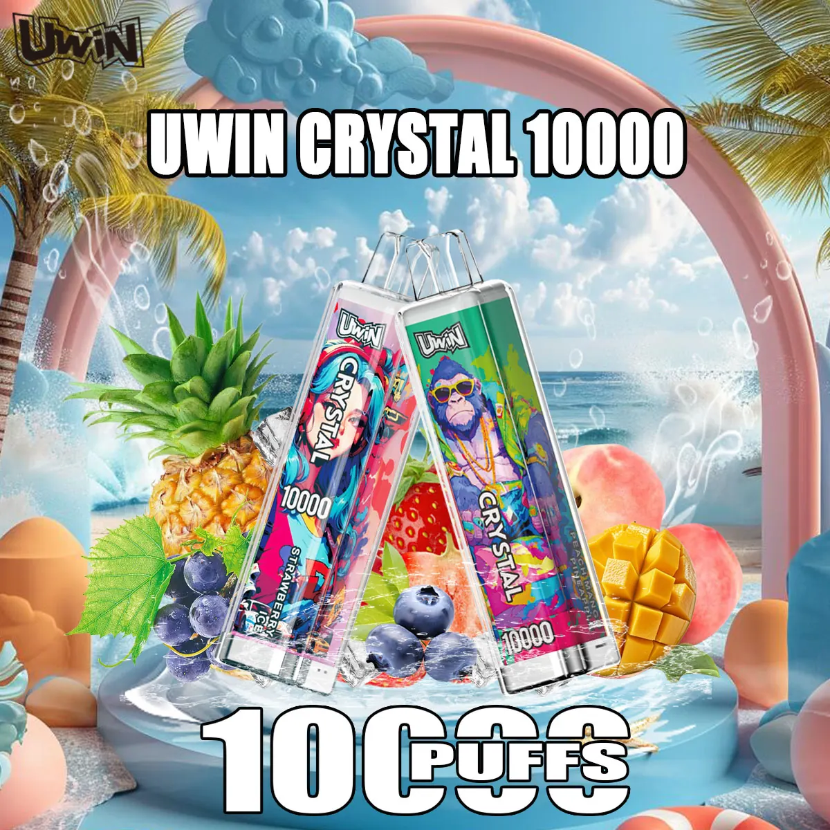 Immagine del prodotto Uwin Crystal 10000 (10.000 boccate) - Edizione vaporizzatore usa e getta