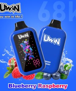 Uwin Digital Box 68000 68K Puffs LED Display Edition Disposable Vape in Blueberry Raspberry flavor