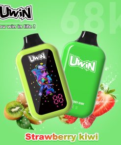 Uwin Digital Box 68000 68K Puffs LED Display Edition Disposable Vape in Strawberry Kiwi flavor