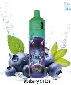 Uwin RandM Tornado 35000 35K Puffs Edition RGB Lights Disposable in 3. Blueberry On Ice flavor