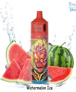 Uwin RandM Tornado 35000 35K Puffs Edition RGB Lights Disposable in 4. Watermelon Ice flavor