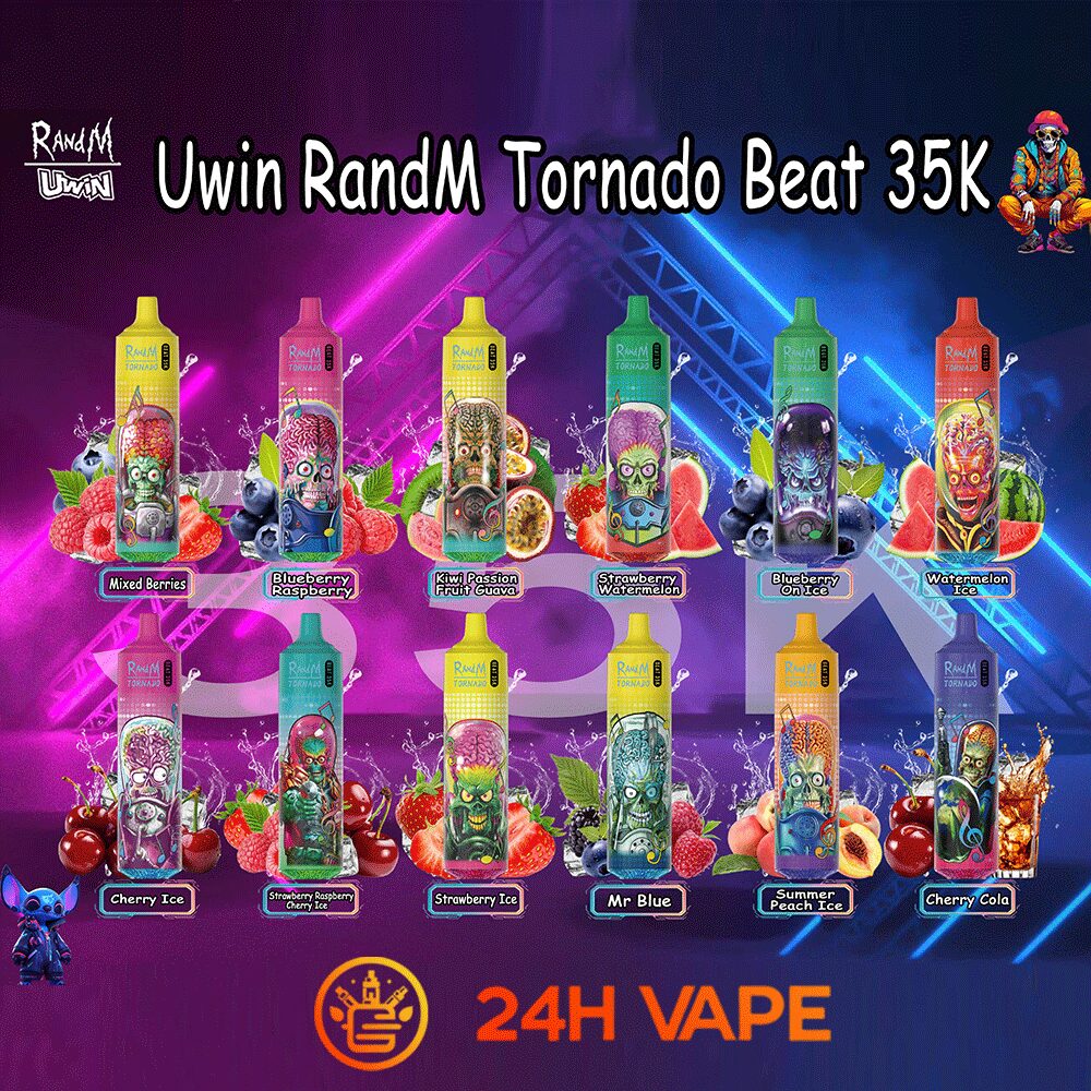 Uwin RandM Tornado 35000 35K Puffs Edition RGB Lights Disposable random flavor option image