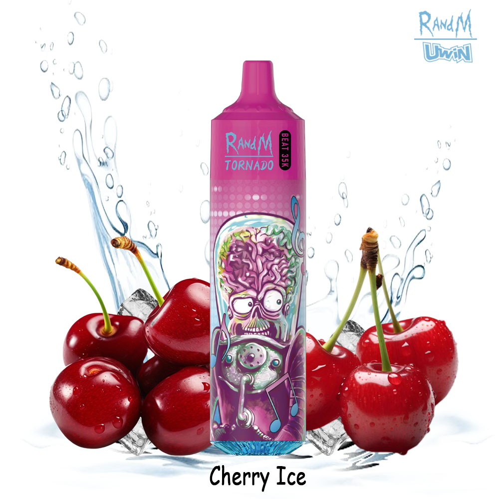 Uwin RandM Tornado 35000 35K Puffs Edition RGB Lights Disposable in uwin randm tornado 35000 35k cherry ice flavor