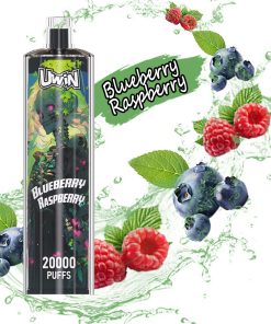 Uwin Shisha Hookah Crystal 20000 20k Puffs Edition Rechargeable Disposable Vape in Blueberry Raspberry flavor