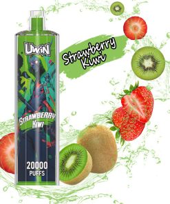 Uwin Shisha Hookah Crystal 20000 20k Puffs Edition Rechargeable Disposable Vape in Strawberry Kiwi flavor