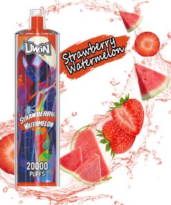 Uwin Shisha Hookah Crystal 20000 20k Puffs Edition Rechargeable Disposable Vape in Strawberry Watermelon flavor