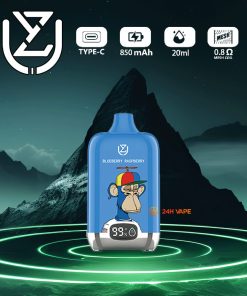 UZY Bang Digital 15000 Puffs 0% 2% 3% 5% Nicotine LED Display Disposable Vape in Blueberry Raspberry flavor