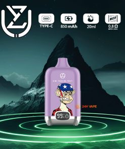 UZY Bang Digital 15000 Puffs 0% 2% 3% 5% Nicotine LED Display Disposable Vape in Kiwi Passion Fruit flavor