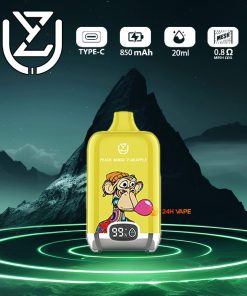 UZY Bang Digital 15000 Puffs 0% 2% 3% 5% Nicotine LED Display Disposable Vape in Peach Mango Pineapple flavor