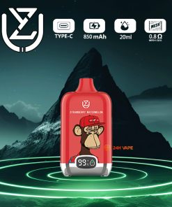 UZY Bang Digital 15000 Puffs 0% 2% 3% 5% Nicotine LED Display Disposable Vape in Strawberry Watermelon flavor
