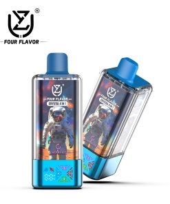 UZY Four Flavors 100000 100K Puffs Crystal 4 In 1 Flavors Rechargeable LED Display Disposable Vape in Cherry Ice & Grape Ice & Passion Fruit Mango & Love
