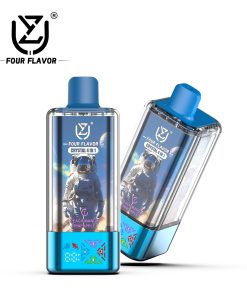 UZY Four Flavors 100000 100K Puffs Crystal 4 In 1 Flavors Rechargeable LED Display Disposable Vape in Peach Mango Pineapple & Blueberry Raspberry & Lemon
