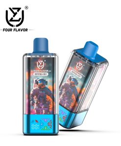 UZY Four Flavors 100000 100K Puffs Crystal 4 In 1 Flavors Rechargeable LED Display Disposable Vape in Strawberry Ice & Gummy Bear & Watermelon Dragon