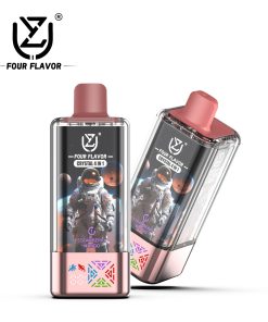 UZY Four Flavors 100000 100K Puffs Crystal 4 In 1 Flavors Rechargeable LED Display Disposable Vape in Strawberry Mango & Mr Blue & Summer Peach Ice &
